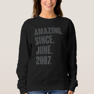Fantastisk sedan juni 2007 15 år gammal 15:e födel t shirt