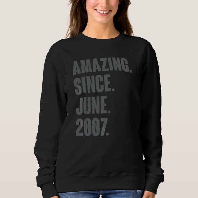Fantastisk sedan juni 2007 15 år gammal 15:e födel t shirt (Framsida)