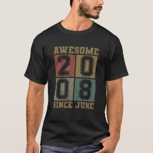Fantastisk sedan juni 2008 13:e födelsedagen Vinta T Shirt