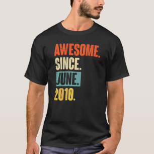 Fantastisk sedan juni 2010 12 år gamla 12:e-dagen t shirt