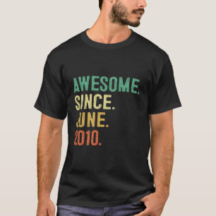 Fantastisk sedan juni 2010 13:e 13 t shirt