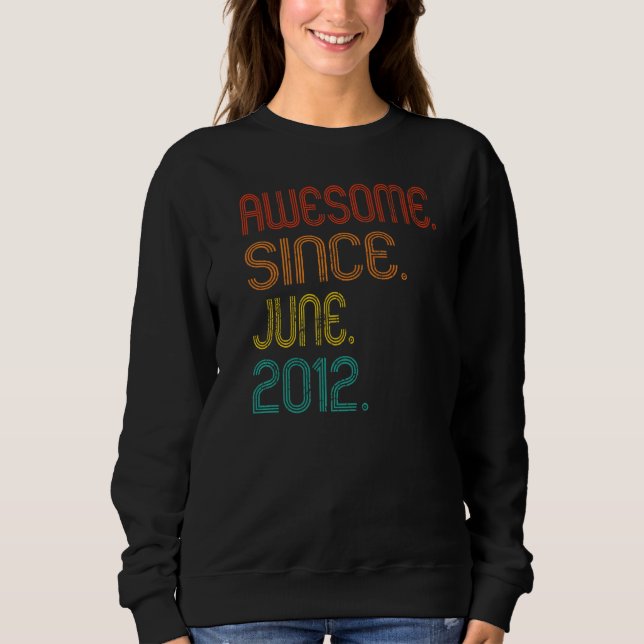 Fantastisk sedan juni 2012 tionde födelsedag Vinta T Shirt (Framsida)