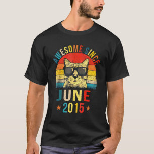 Fantastisk Sedan Juni 2015 8-års Födelsedagspresen T Shirt