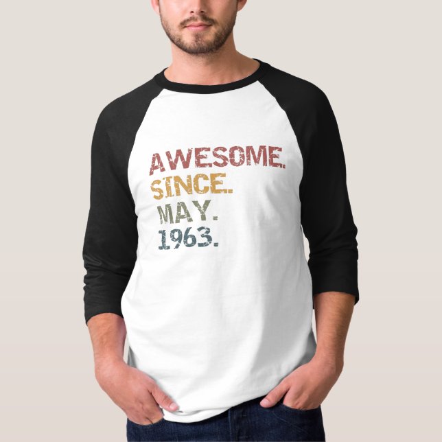 Fantastisk sedan maj 1963 t shirt (Framsida)