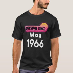 Fantastisk sedan maj 1966 Födelsedag 1966 maj Vint T Shirt