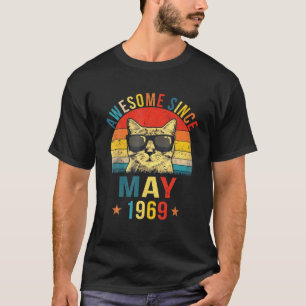 Fantastisk sedan maj 1969 53RD Birthday Gift Cat K T Shirt