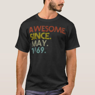 Fantastisk sedan maj 1969 Vintage 53:e födelsedage T Shirt