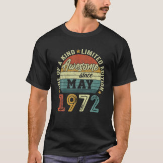 Fantastisk sedan maj 1972 50 år gammal 50:e födels t shirt