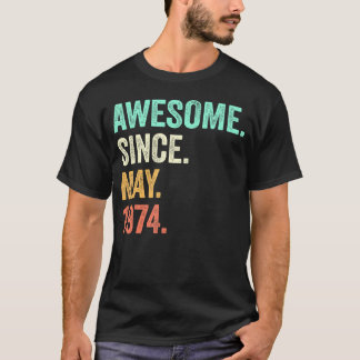 Fantastisk sedan maj 1974 50:e födelsedagen 50 år t shirt
