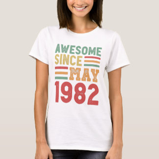 Fantastisk sedan maj 1982 40:e födelsedagspressen t shirt