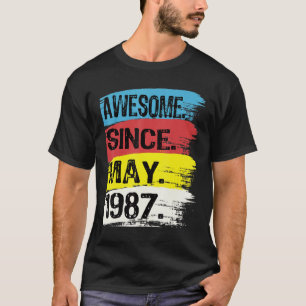 Fantastisk sedan maj 1987 Gemini Man Taurus Girl 3 T Shirt