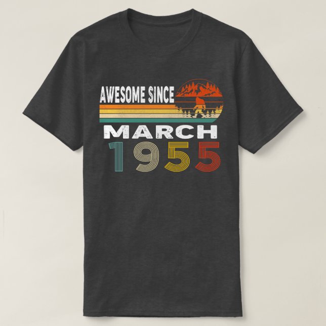 Fantastisk sedan mars 1955 t shirt (Design framsida)