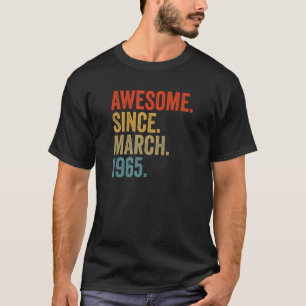 Fantastisk sedan mars 1965: 57:e födelsedag Vintag T Shirt