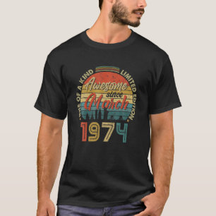 Fantastisk sedan mars 1974 Vintage 48:e födelsedag T Shirt