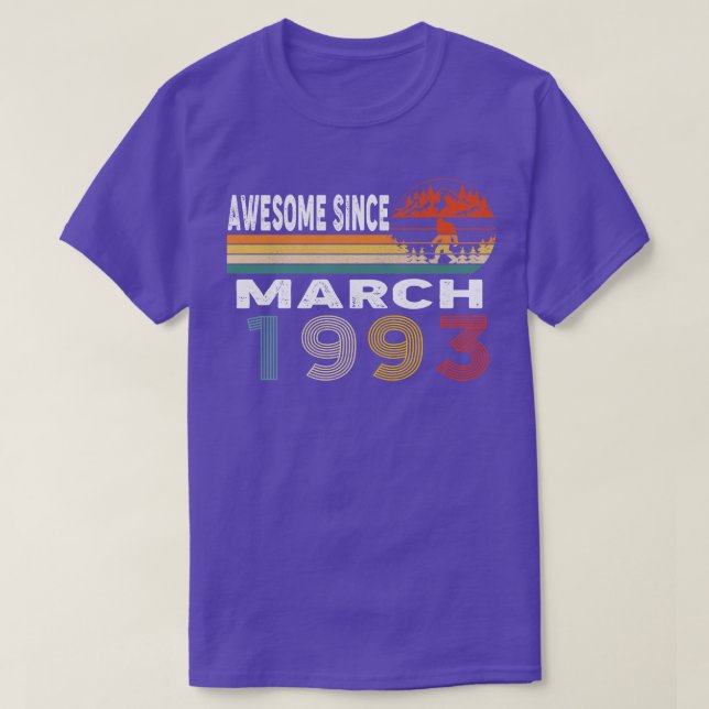 Fantastisk sedan mars 1993 t shirt (Design framsida)