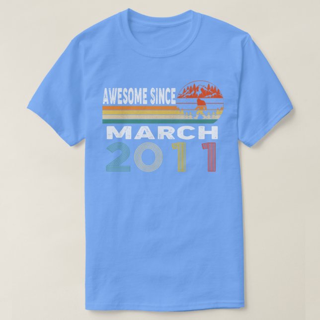 Fantastisk sedan mars 2011 t shirt (Design framsida)