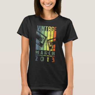 Fantastisk sedan mars 2013 9 år gammal 9:e födelse t shirt