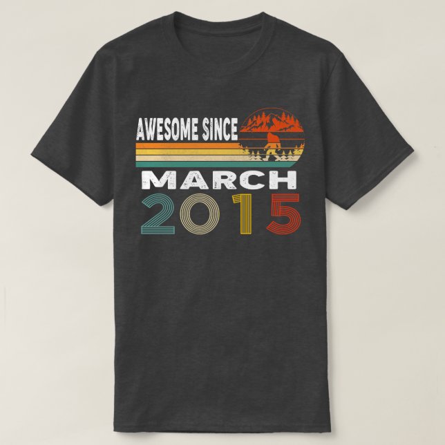 Fantastisk sedan mars 2015 t shirt (Design framsida)