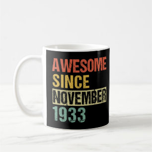 Fantastisk sedan november 1933 88:e födelsedagen T Kaffemugg