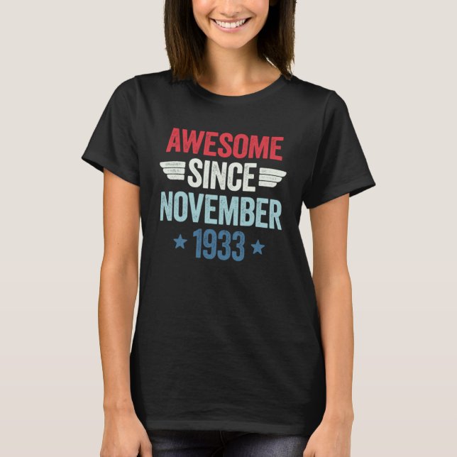 Fantastisk sedan november 1933 t shirt (Framsida)