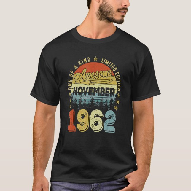 Fantastisk sedan november 1962 60 år gamla 60 år g t shirt (Framsida)