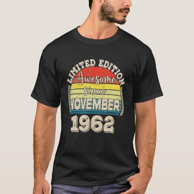 Fantastisk sedan november 1962 Born i november Pap T Shirt (Framsida)