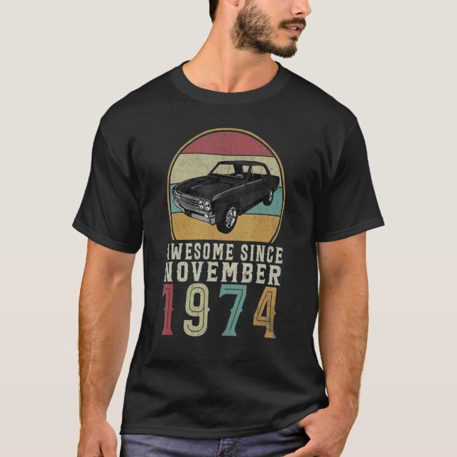 Fantastisk sedan november 1974 48 år gammal 48:e f t shirt (Framsida)