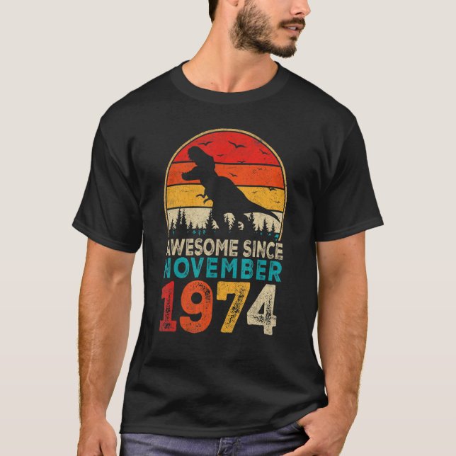 Fantastisk sedan november 1974, 48:e födelsedagspo t shirt (Framsida)