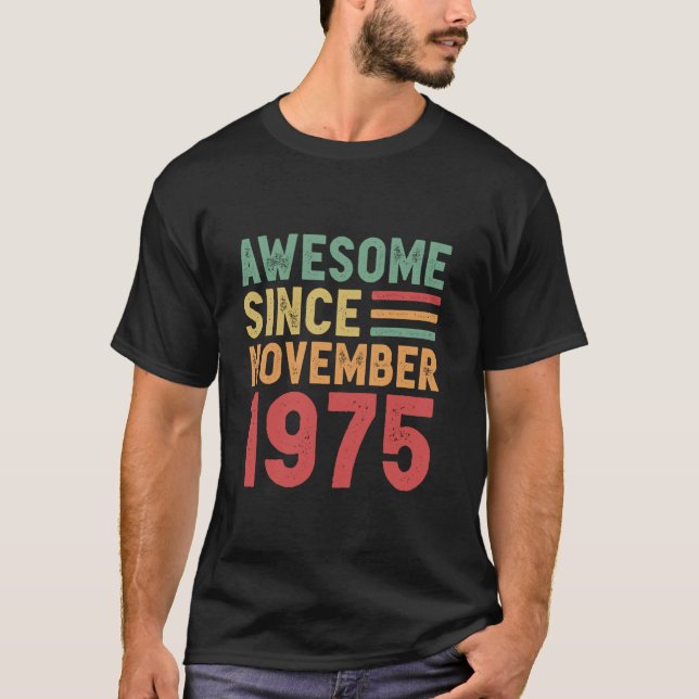 Fantastisk sedan november 1975: 50:e födelsedagspr t shirt (Framsida)
