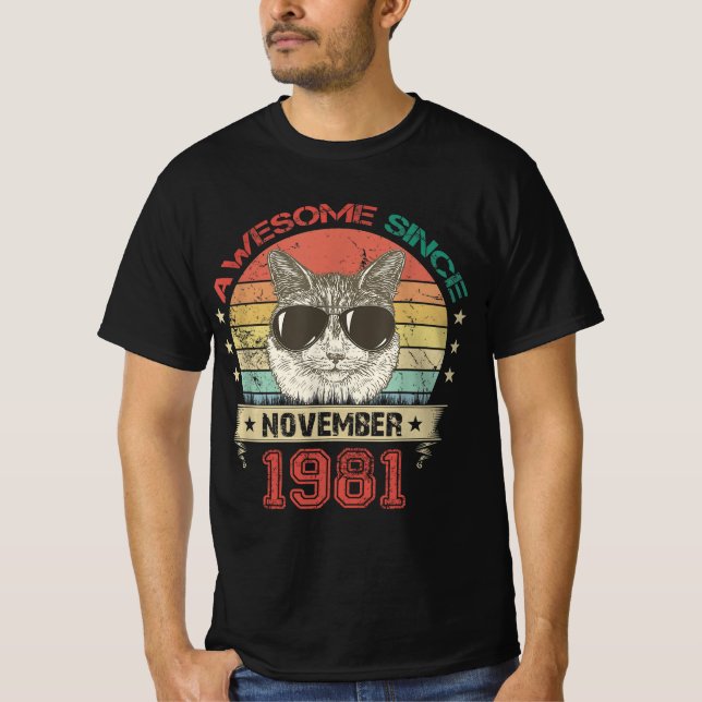 Fantastisk sedan november 1981 t shirt (Framsida)