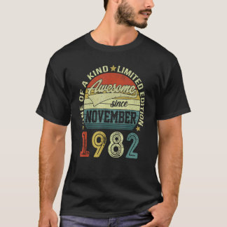 Fantastisk sedan november 1982 40 år gammal dag 40 t shirt