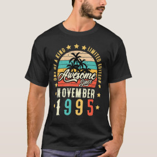 Fantastisk sedan november 1995 Vintage 26:e födels T Shirt