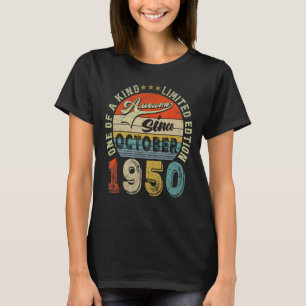 Fantastisk sedan oktober 1950 72 år gammal 72:a fö t shirt