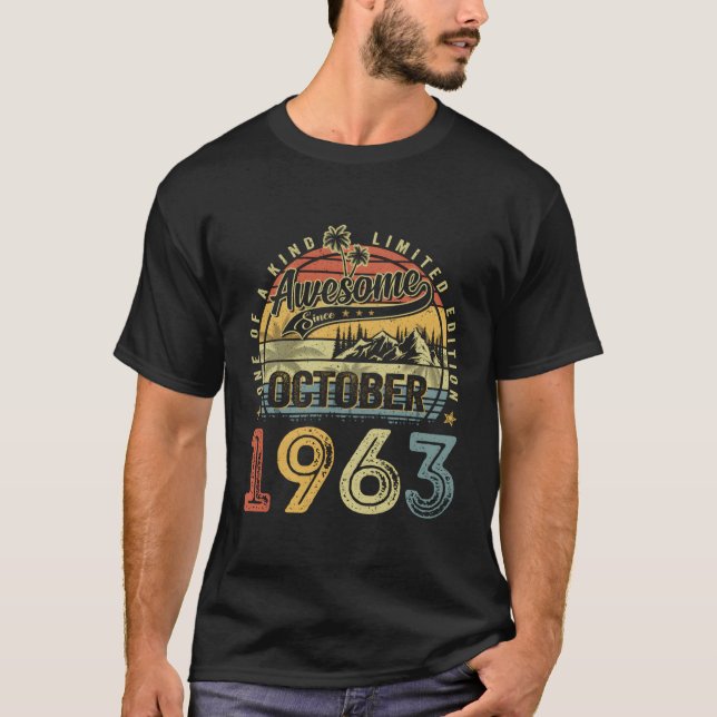 Fantastisk sedan oktober 1963 60 60 t shirt (Framsida)
