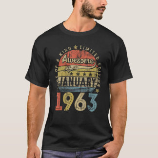 Fantastisk sedan oktober 1963 60 år gammal 60:e fö t shirt