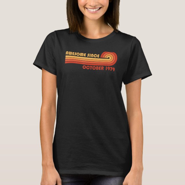 Fantastisk sedan oktober 1979 t shirt (Framsida)