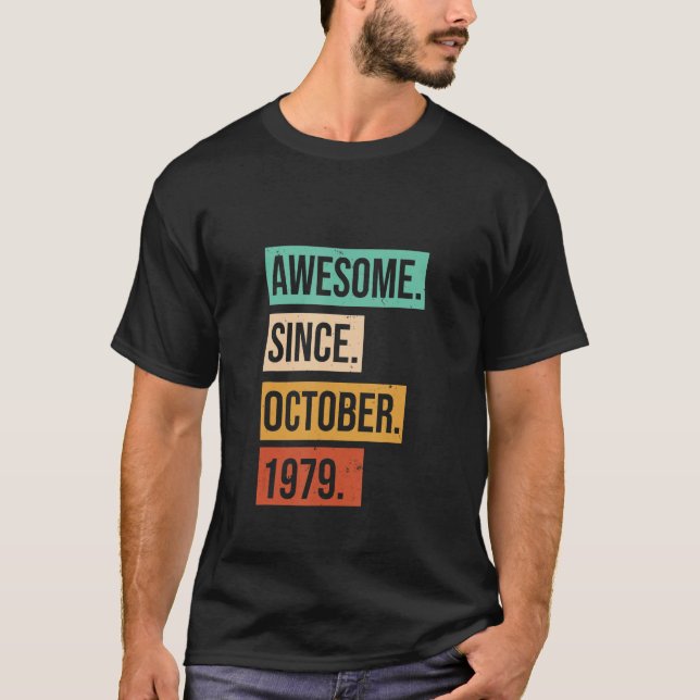 Fantastisk sedan oktober 1979 t shirt (Framsida)