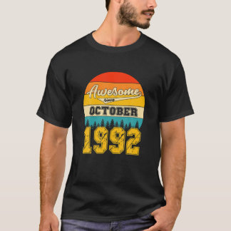 Fantastisk sedan oktober 1992 29 år gammal födelse t shirt
