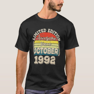 Fantastisk sedan oktober 1992 Born i oktober Pappa T Shirt