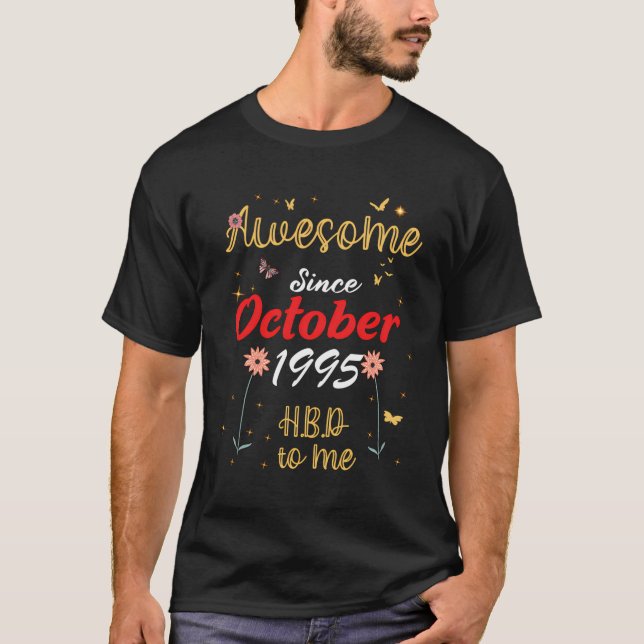 Fantastisk sedan oktober 1995 1 t shirt (Framsida)