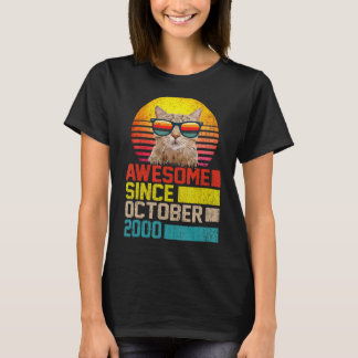 Fantastisk sedan oktober 2000 22:a födelsedagskatt t shirt