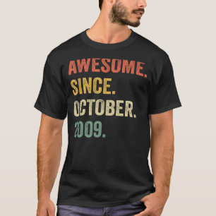 Fantastisk sedan oktober 2009 13:e födelsedagen 13 t shirt