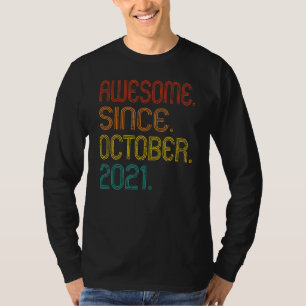 Fantastisk sedan oktober 2021 Retro 1 år gammal 1  T Shirt