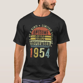 Fantastisk sedan september 1954 68 år gammal 68:e t shirt