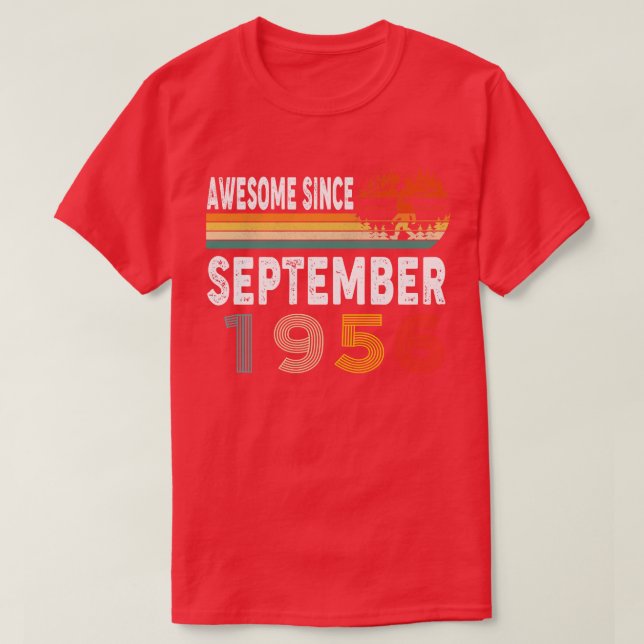 Fantastisk sedan september 1956 t shirt (Design framsida)