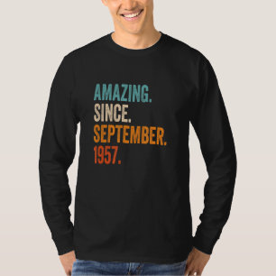 Fantastisk sedan september 1957 66:e födelsedagen t shirt