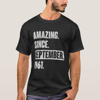 Fantastisk sedan september 1961 61 år gammal 61:a t shirt
