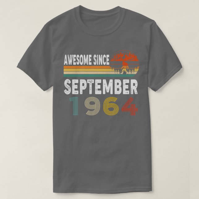 Fantastisk sedan september 1964 t shirt (Design framsida)