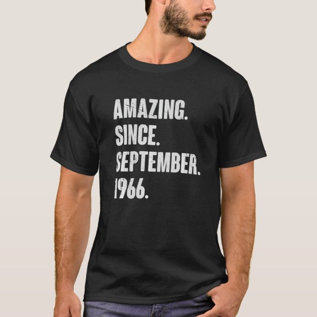 Fantastisk sedan september 1966 56 år gamla 56:e f t shirt (Framsida)