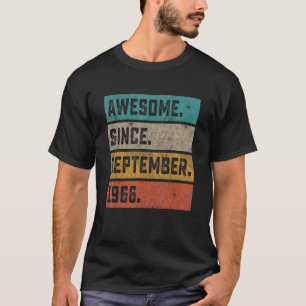 Fantastisk sedan september 1966 Vintage 56:e födel T Shirt